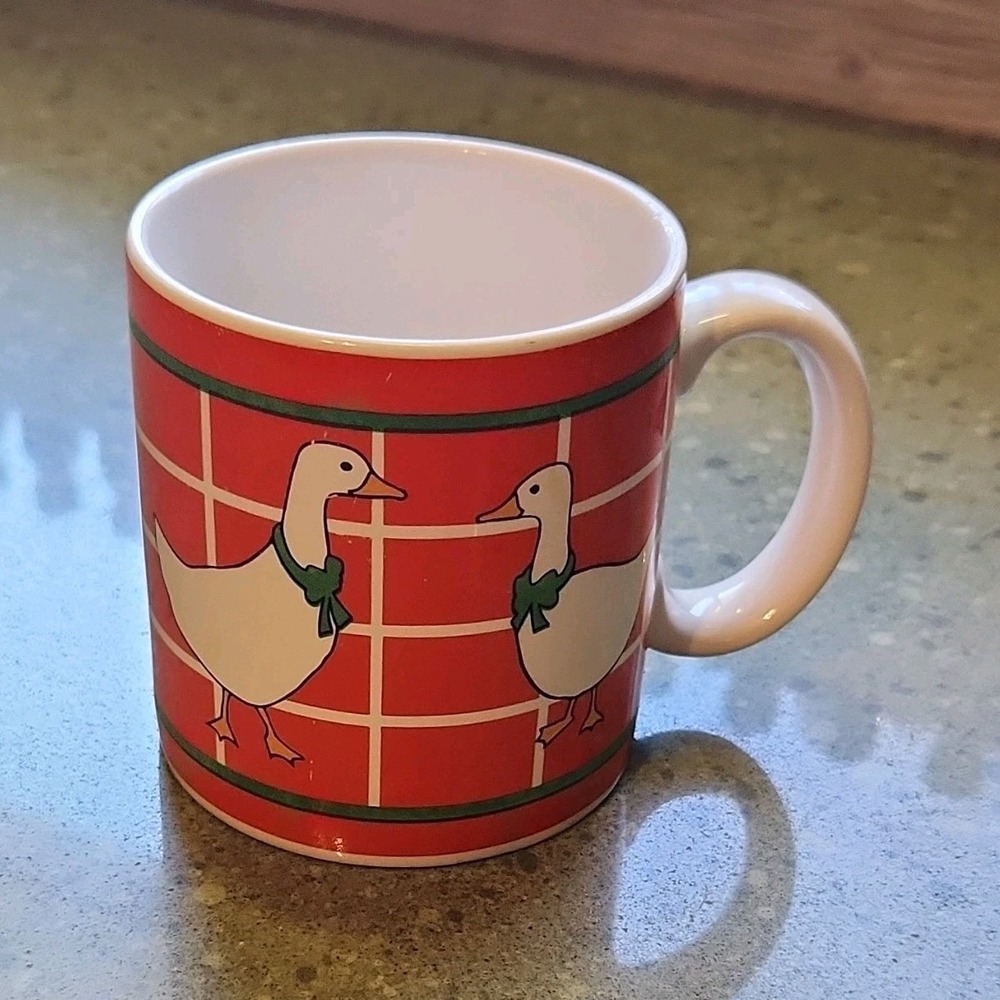 VTG Farmhouse Country Goose Coffee Mug 1980s